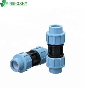 Pn16 PP Italy Type Pipe Fittings with Equal Design and Deep Blue Finish