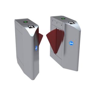 Security Pedestrian Barrier Gate , Automatic Retractable Flap Gate Barrier 24V
