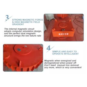 Stone Coal Cement Iron Separator With 60-72MT Magnetic Strength And 220V/380V