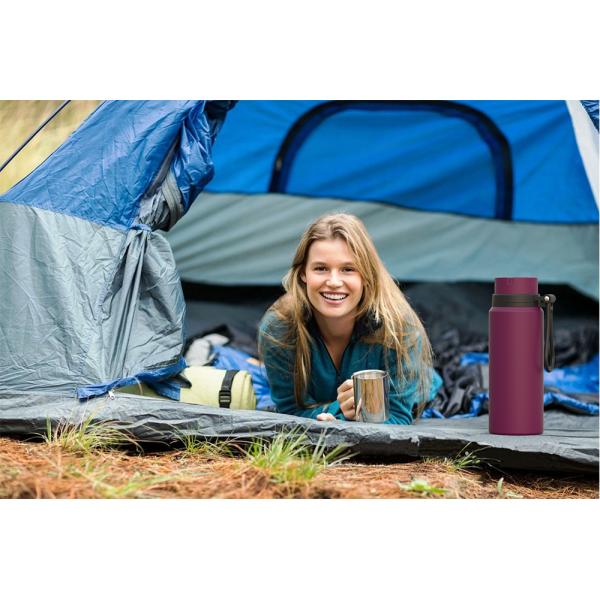 2020 New Design Wide Mouth Portable Sports Drinking Metal Water Bottle, Double wall Stainless Steel Insulated Hydro Vacuum Flask