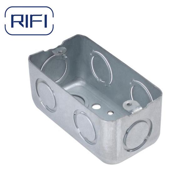 RS9 Raised Steel Cover Galvanized Electrical Conduit Box Cover For EMT Junction Boxes