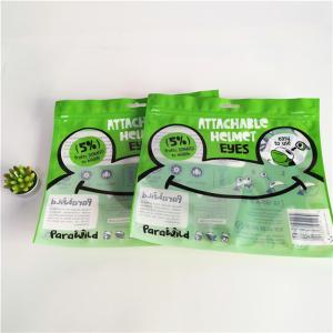 Resealable Moisture Proof Three Side Sealed Flat Packaging Plastic Pouch Bag