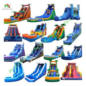 Customized Outdoor Kids Adults Party Jumping Bouncy Castle Water Slide Toboggan