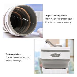 Reusable 350ML Collapsible Silicone Coffee Cup BPA Free