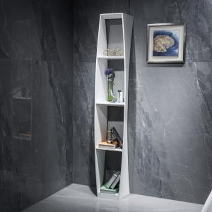 Elegant Look Stone Bathroom Shelf White Corner Bathroom Shelf