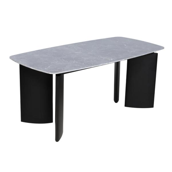 1750*850mm Modern White Fixed Ceramic Kitchen Tables, Flat Packed DT-1008