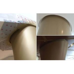 Conference Hall Entrance Lobby Column Bronze Gold Powder Coating Aluminum Circle