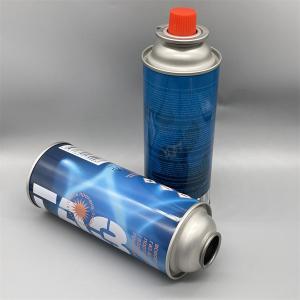 Butane Gas Can Straight Wall Diameter 65X158mm Refillable Aerosol Tin Can