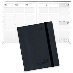 Quality Softcover Weekly Daily Planner 2023 Black 100GSM Ivory Paper for sale