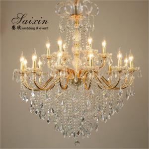 Luxury Crystal Chandelier Light Ceiling Wedding Event Decor Lighting Black