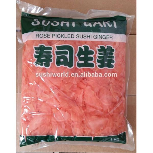 Vinegar Process Japanese White Pink Pickled Sushi Ginger for Open Air Cultivation Type