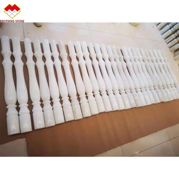 Elegant White Onyx Marble Stone Baluster for Stair Decor in North and Latin America