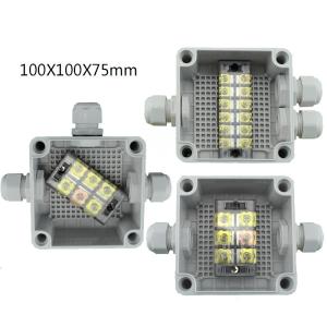 Pastic Electrical Enclosure Cable Junction Box 100*100*75mm with Connectors