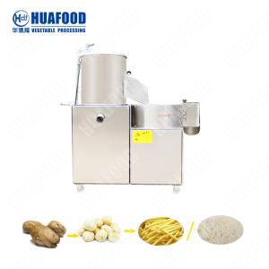 Heating Ss304 Stainless Steel Automatic Vegetable Potato Ginger Peeling Washing