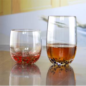Red Stars Bottomed Creative Macadam Tumbler Drinking Glasses