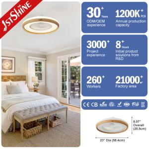 110-240V/50Hz-60Hz Input Voltage Stylish LED Ceiling Fan with 360 Degree Air
