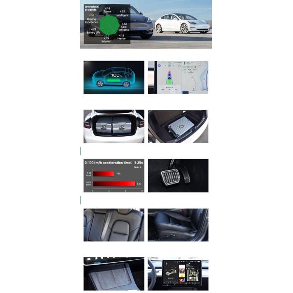 4-door 5-seater Sedan Tesla Model 3 High Speed EV 100% Electric Car 4Wd 275Hp Kit