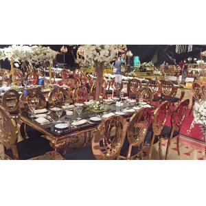 Golden 201 Dining Chairs With Stainless Steel Legs 6.5kg