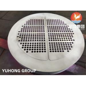 ASTM A182 F304 Stainless Steel Heat Exchanger Tubesheet ورقة أنبوبية