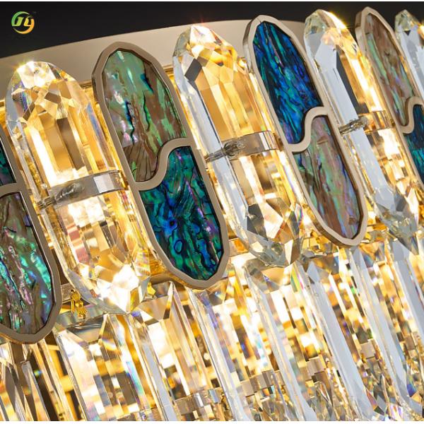 JYLIGHTING Light Luxury Crystal Chandelier Living Room Main Light Modern Simple Atmosphere Luxury Villa Restaurant Bedroom Crystal Pendant Light