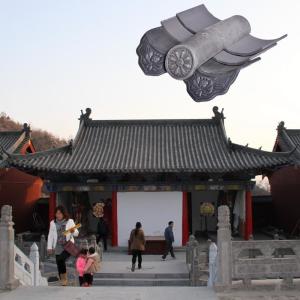 160mm Old House Roof Tiles Kaolin Clay Matt Asian Style Roof Tiles