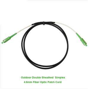 Simplex Outdoor Double Sheathed Optical Fiber Jumper 4.6mm