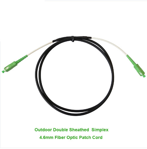 Buy Simplex Outdoor Double Sheathed Optical Fiber Jumper 4.6mm at wholesale prices