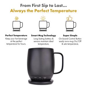 Electric Gooseneck Kettle, Temperature Control, Self-Heating Coffee Cup, LCD