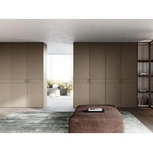 Modern Customized Leather Wardrobe Fitted Bedroom Closet