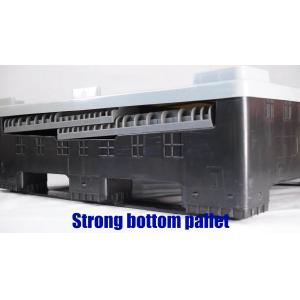 China 1 ton plastic collapsible container industry plastic pallet box on sale