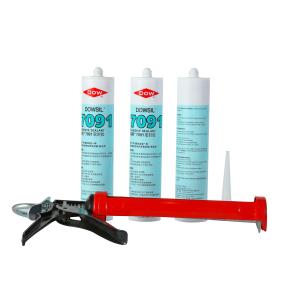 Glass Assembling Dowsil 7091 Adhesive Sealant , Flexible Silicone Sealant