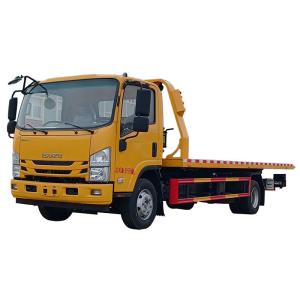 Hot-sale ISUZU 4*2 Factory Price Loading 4 T Dragging 6 T Wrecker Tow Truck for Road Recovery