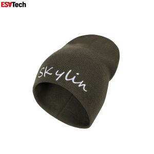Waterproof Cold Weather Reflective Beanie Hat Green Black Grey
