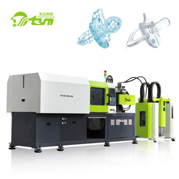 Green Color Silicone Injection Molding Machine For Baby Teether Clamping Force 130T