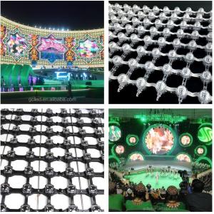 IP66 Waterproof Outdoor P50mm LED Mesh Display Foldable Flexible LED Mesh