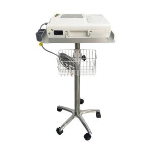 Hot Sale Movable Hospital ECG Machine Trolley with Basket
