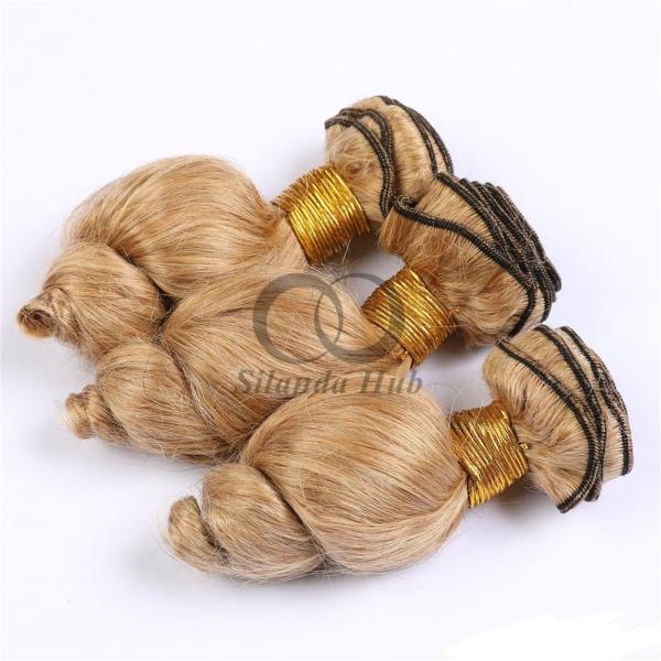 #27 Honey Blonde Loose Wave Remy Human Hair Bundles Sew In Weave Bundles Brazilian Bundle Deals