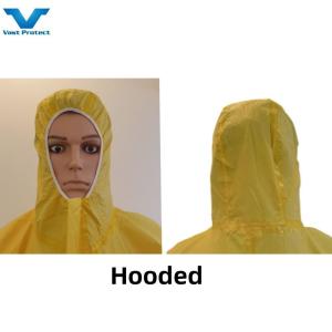 Customized Yellow Disposable Coverall Chemical Resistance Protective Suit 175