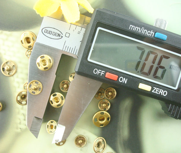 wholesale stainless steel /brass 2parts press stud metal open top big snap button