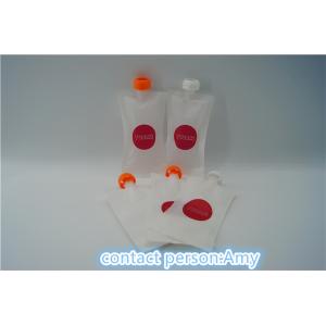 Custom liquid bags with spout , reusable liquid sachet packing 250ml