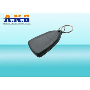 Black Durable RFID Plastic Key Tag / ABS RFID Keychain Tag With Silk Screen