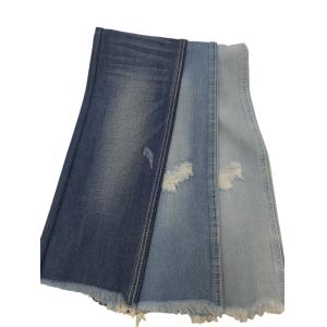 High quality No elastic Cotton Polyester Rayon DARK INDIGO Denim fabric JSD3337