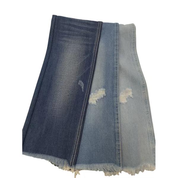 High quality No elastic Cotton Polyester Rayon DARK INDIGO Denim fabric JSD3337-1 for fashion jeans
