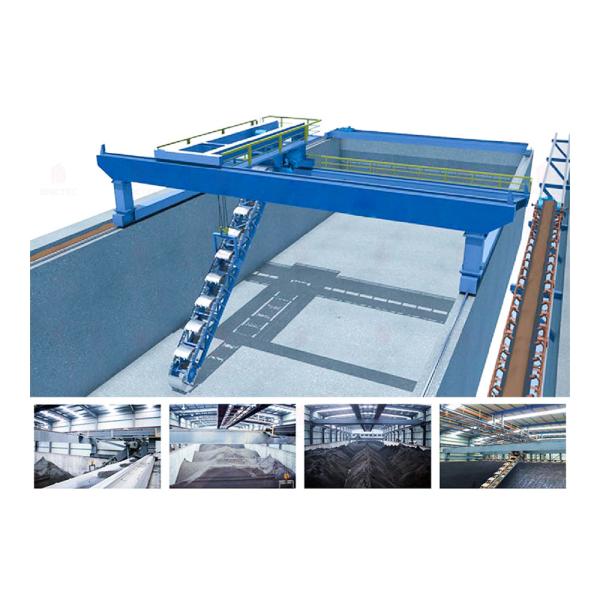 Automatic Bridge-Type Bucket Reclaimer Enclosed Design for Clay Brick Raw