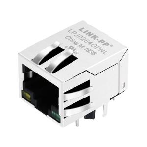 HR861153C 10/100 Base-T Single Port RJ45 Connector With Rectifier Bridge