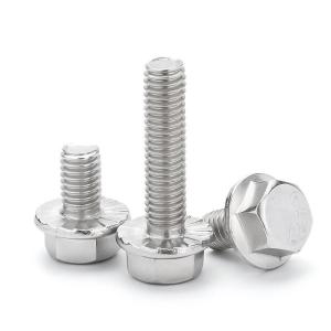 M5-M100 Mechanical Flange Screw with Galvanized Outer Hexagon and Anti-Skid