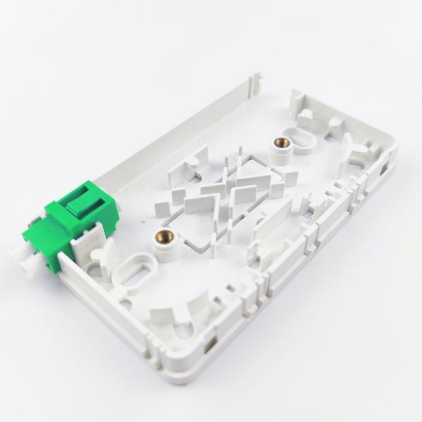 FTTH Network Fiber Optic Cable Socket Panel 2 Cores LC APC Plastic Faceplate 116*69*19 mm