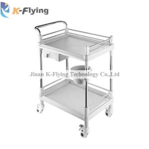 Clinical ABS Plastic Two Layers Instrument Treatment Medical Trolley