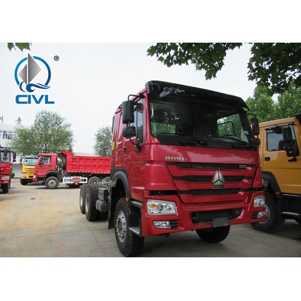 Sinotruk HOWO7 Red 336 Hp New Diesel Fuel Type Dump Truck With Q345 Steel Heavy Tipper