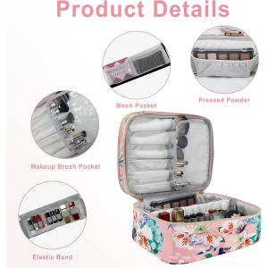 Extra Large Durable and Lightweight Makeup Bag Double Layer Makeup Organizer